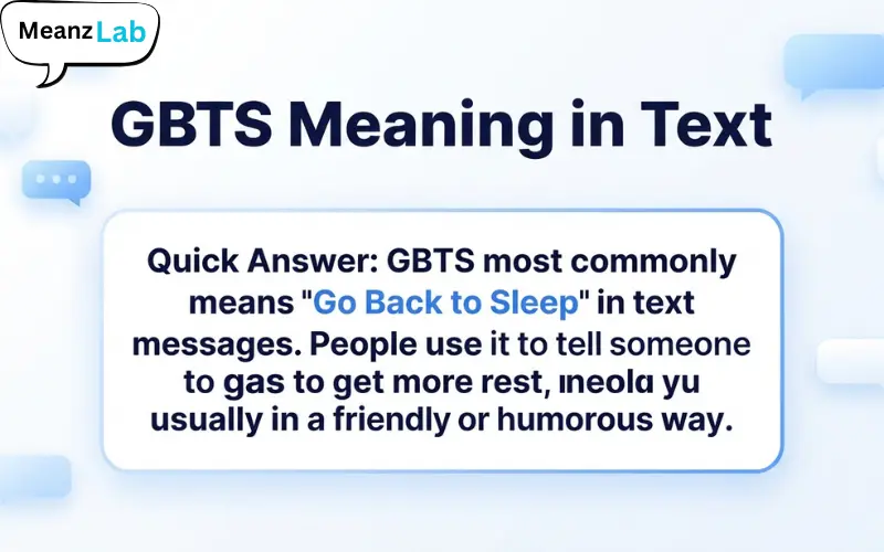 GBTS Meaning in Text