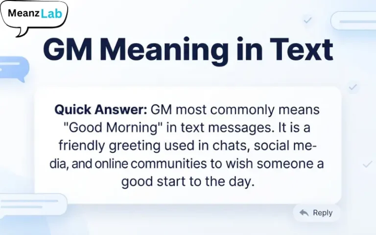 GM Meaning in Text
