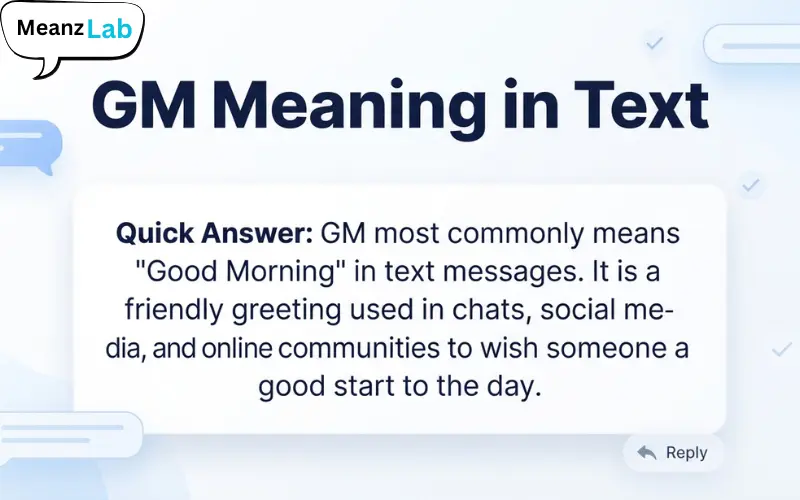 GM Meaning in Text