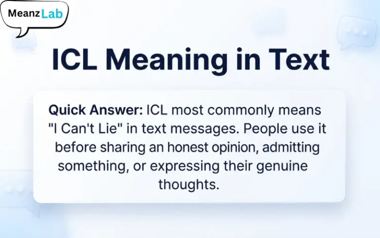 ICL Meaning in Text