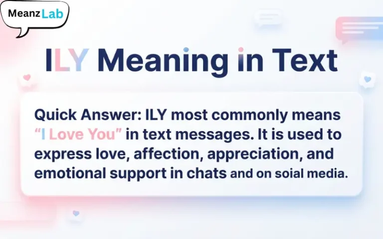 ILY Meaning in Text