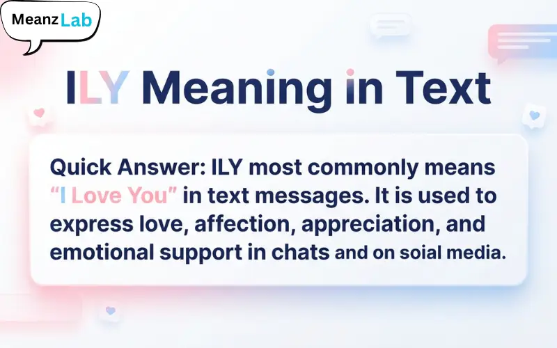 ILY Meaning in Text