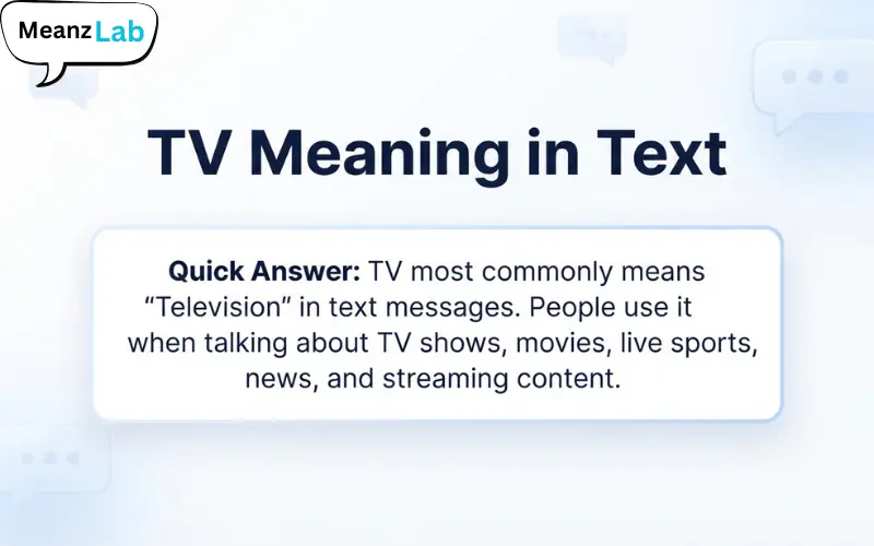 TV Meaning in Text