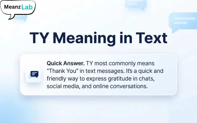 TY Meaning in Text