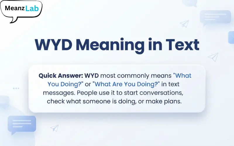 WYD Meaning in Text