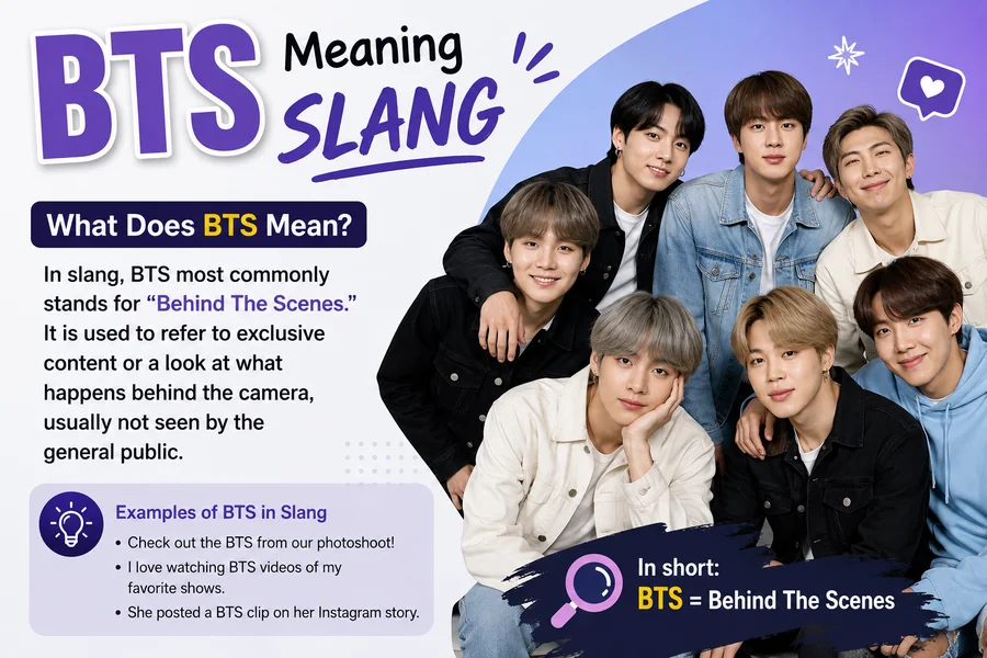 BTS Meaning Slang