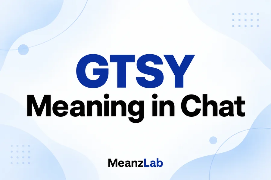 GTSY Meaning in Chat