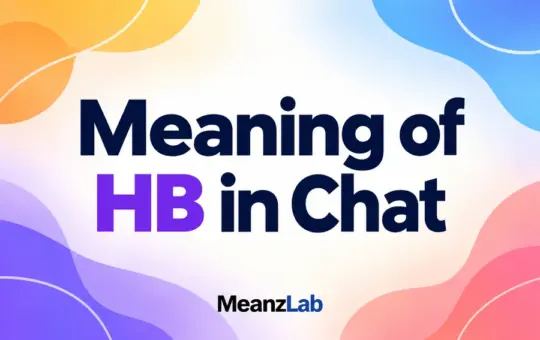 Meaning of HB in Chat