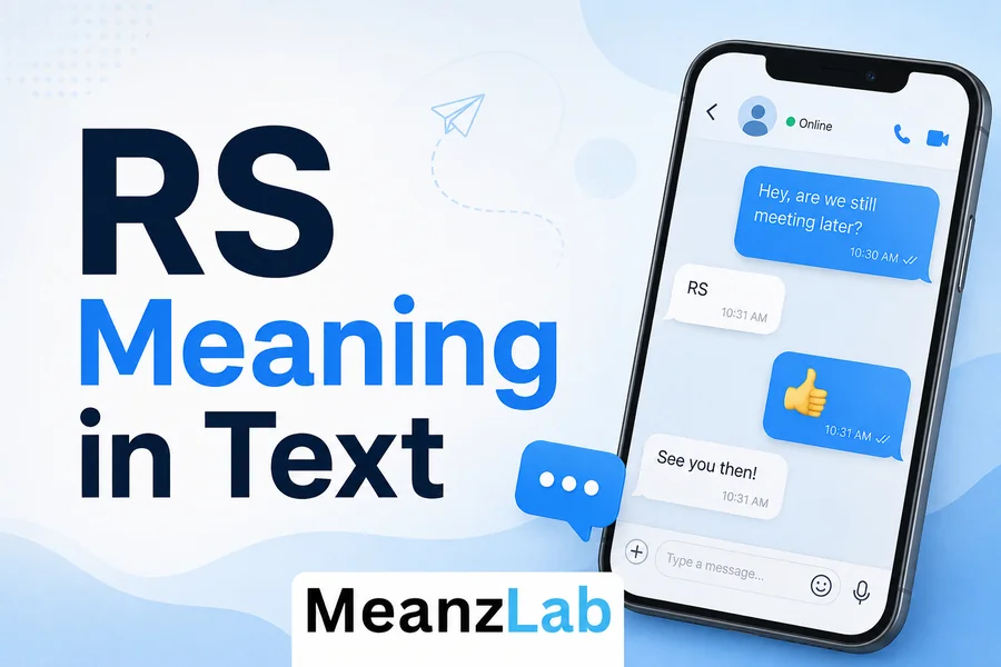 RS Meaning in Text