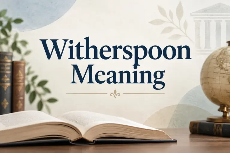 Witherspoon Meaning