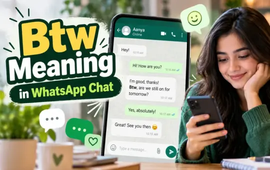 Btw Meaning in WhatsApp Chat